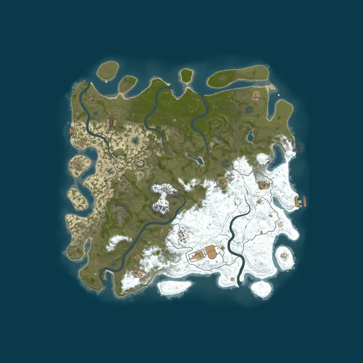 Map of RustGamingNation 75x PvE [Events|Purge|Zombies|SkillTree]