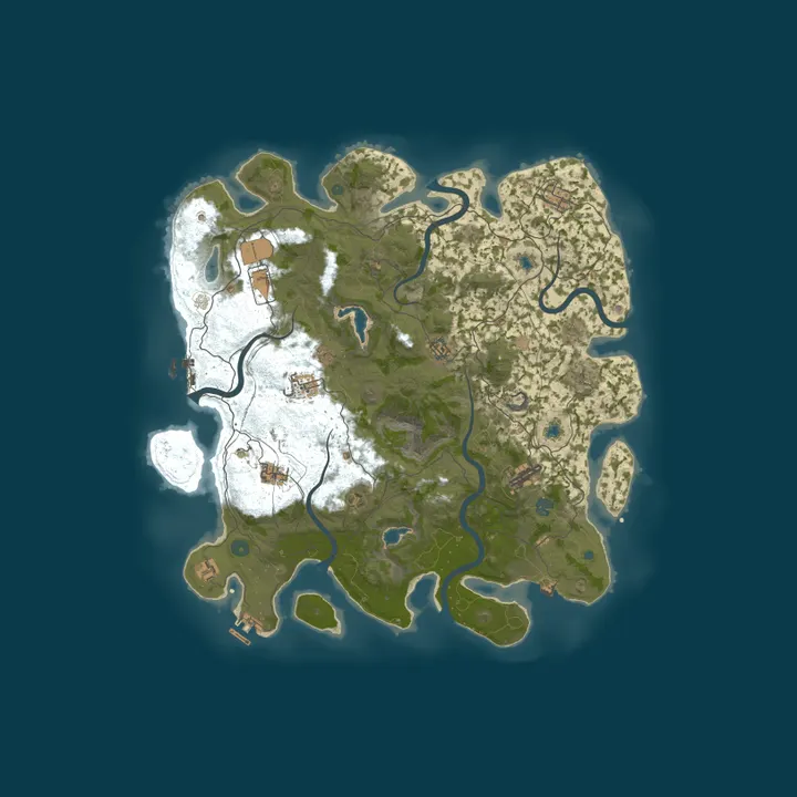 Map of RUSTWOOD - FRONTIER ISLAND