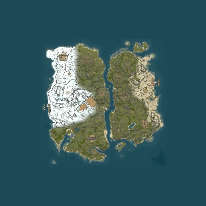 Map of [EU] Nowhere - MAIN - | 2x | Solo-Duo-Trio | 50% Up | NO OFFLIN