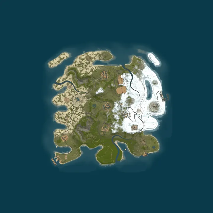 Map of EU Rusty Island I 2x  I Shared BPs
