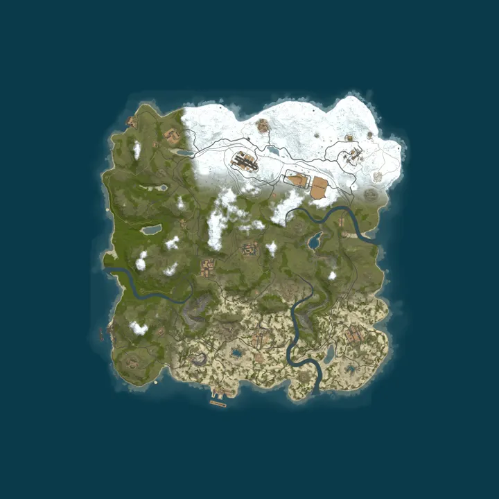 Map of Reddit.com/r/PlayRust - EU Trio