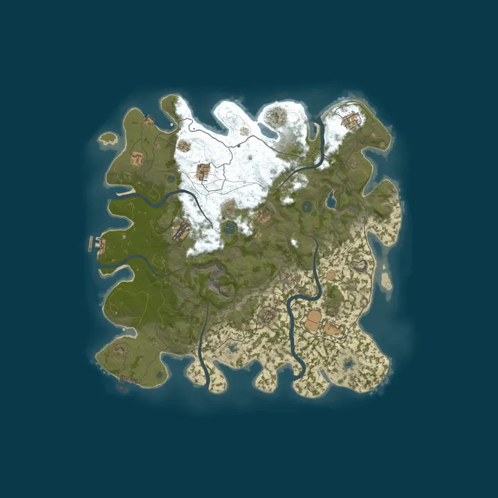 Map of GreenRUST NO LIMIT|X10|KITS|TP|LAST WIPE 22.10