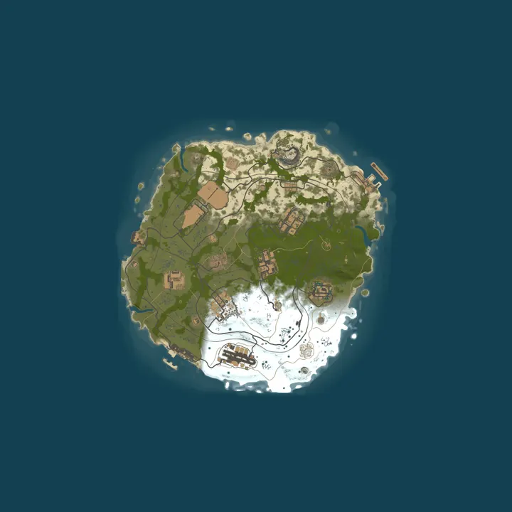 Map of Epic server rust