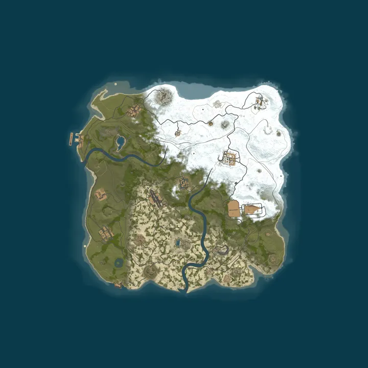 Map of WEREWOLF GAMING.CO 3x Solo/Duo/Trio/Quad/Max 5|Loot x3|WIPED