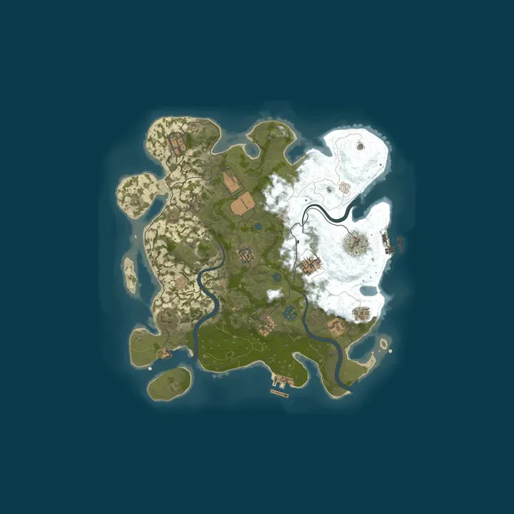 Map of [EU/DE] CozyOldGamers | Solo/Duo | Vanilla | NO BP WIPE | Bi-We
