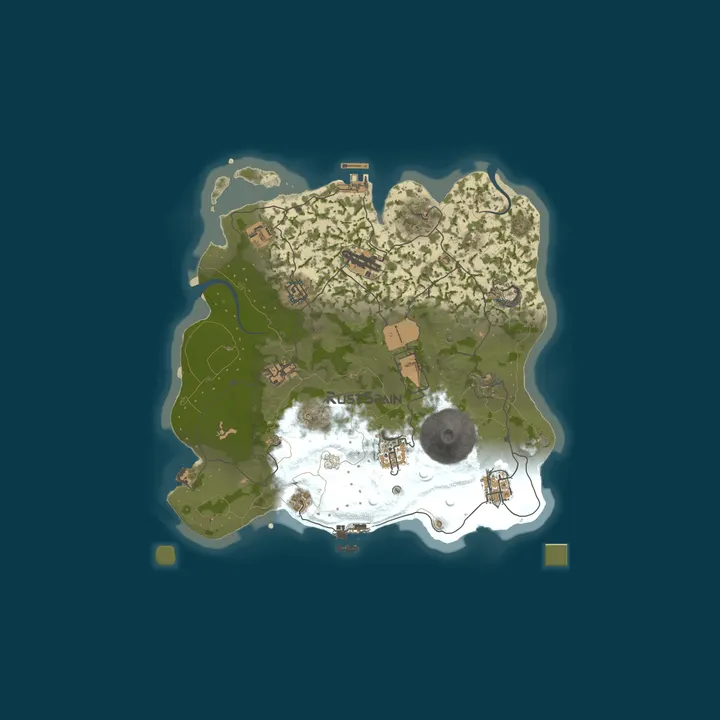 Map of RustSpain.com | EU España x5 (Full Wipe 29.10 10/29) [Solo/Duo