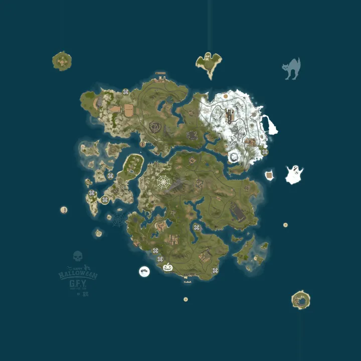 Map of [PVE+] G.F.Y •X5•BANK•NPC•RAID•EVENTS•FARM• #GFY