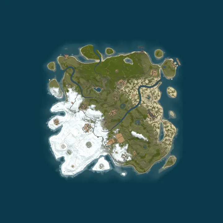Map of ImagineRust 2x Weekly Quad Max QoL Mods NO BP WIPE