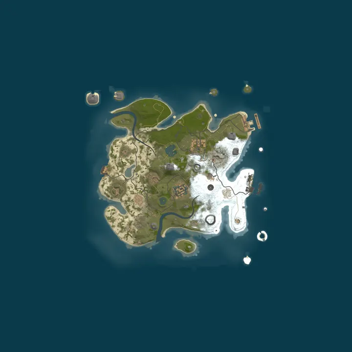 Map of [EU] BLACKTIDE x1000 | Custom Map | Kits | TP | Clans | Wiped 1