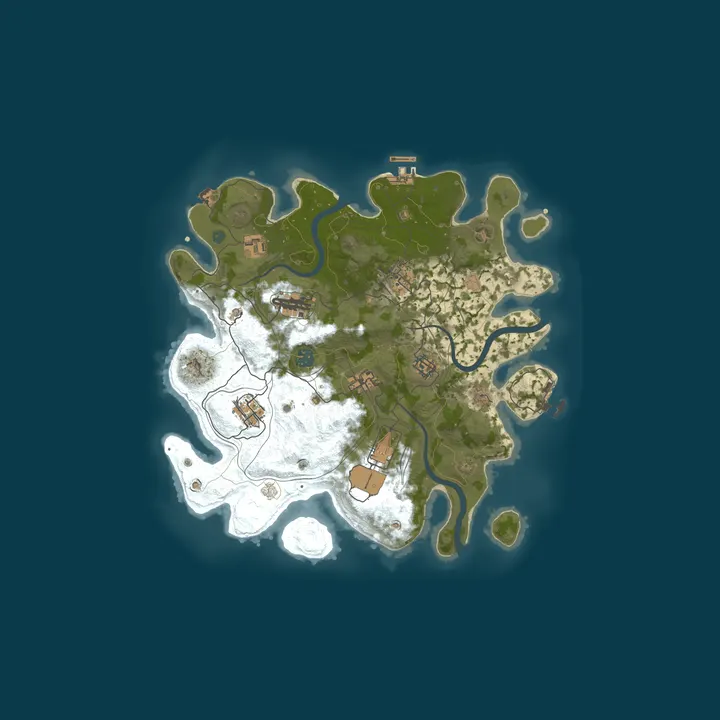 Map of [Baltic] Akmenslandia Small - Latvia | Lithuania | Estonia