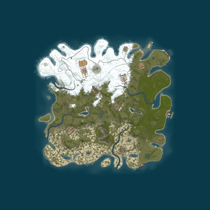 Map of Rust Server - Pinehosting.com